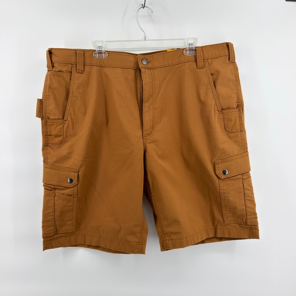 Carhartt Cargo Shorts Mens 42 Brown Rugged Flex Ripstop BS4727-M